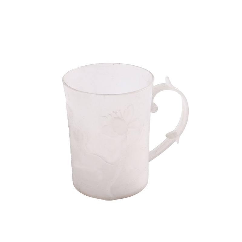 With handle pattern design embossed carving tea cup mouthwash cup drink cup mould