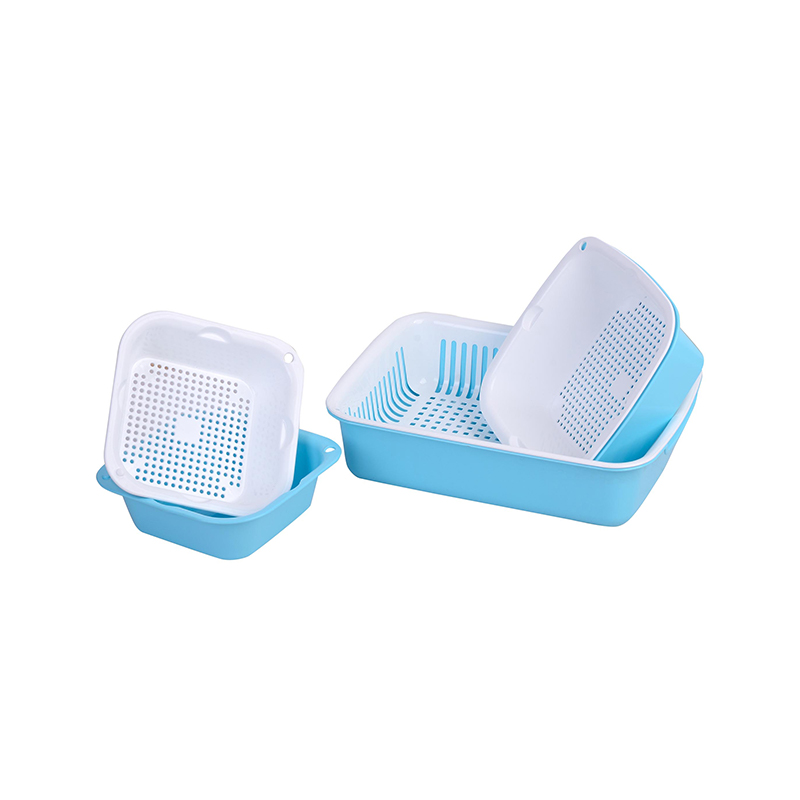 Home life fruit and vegetable cleaning and draining trays baskets moulds details