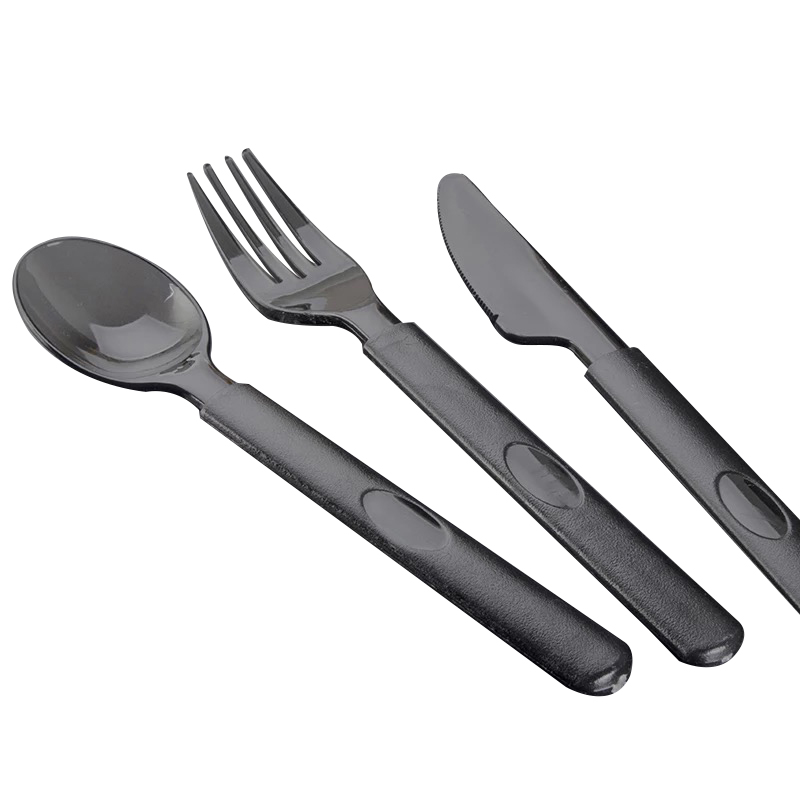 Combination configuration transparent frosting cutlery and spoon disposable tableware mould details