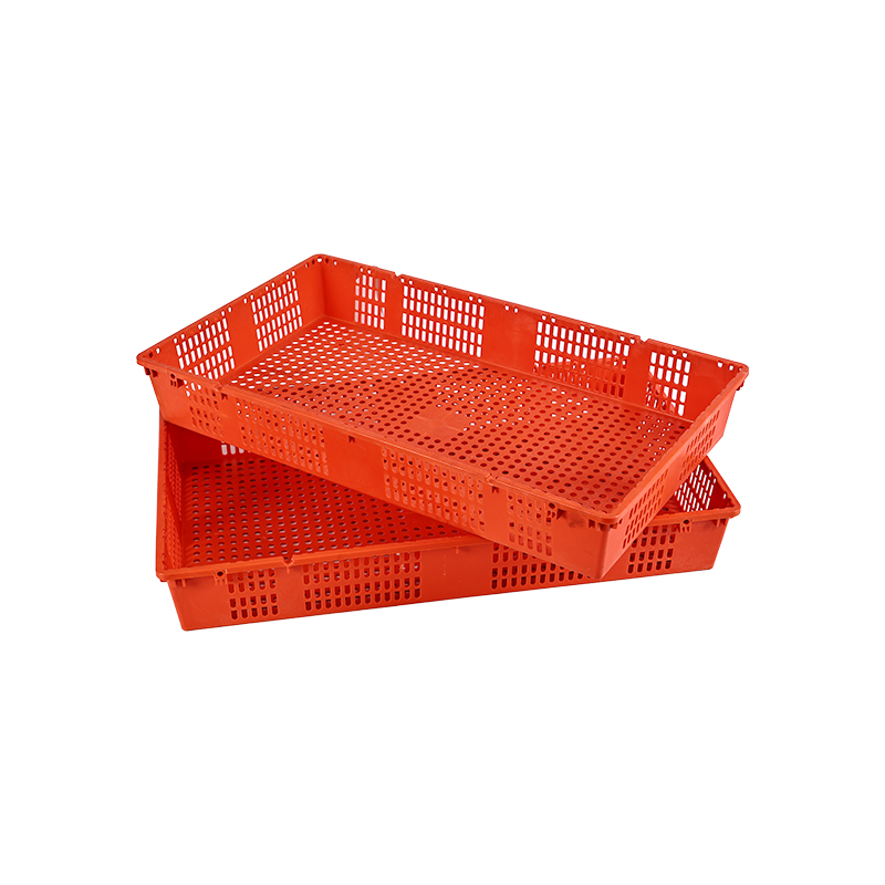 With handle high quality lobster and aquatic products transportation food fruit and vegetable transportation stackable turnover box turnover basket mold