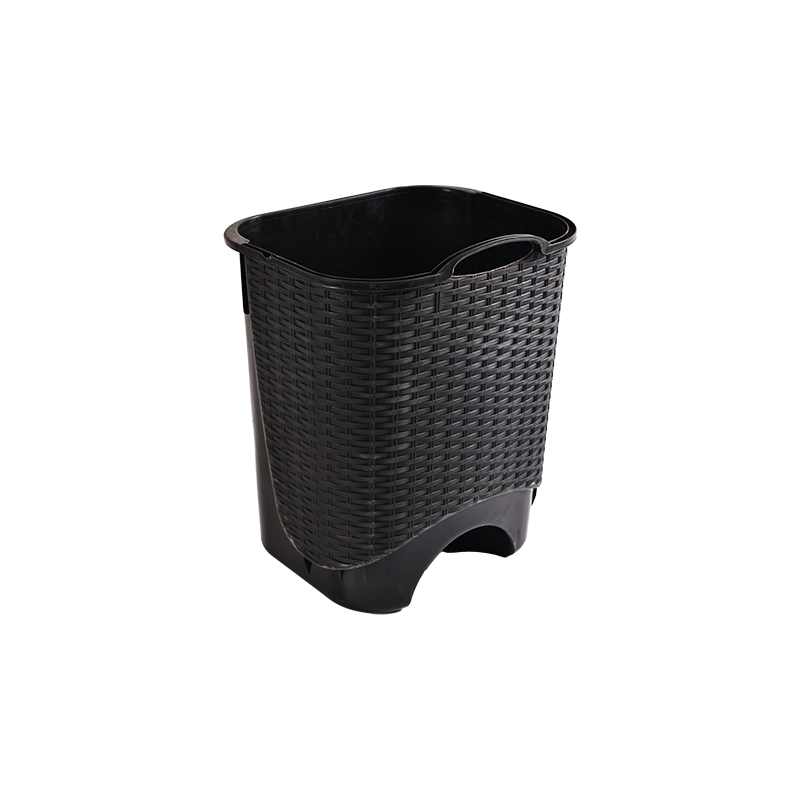 With handle pattern design woven pattern wood grain storage basket storage basket dirty basket mould details