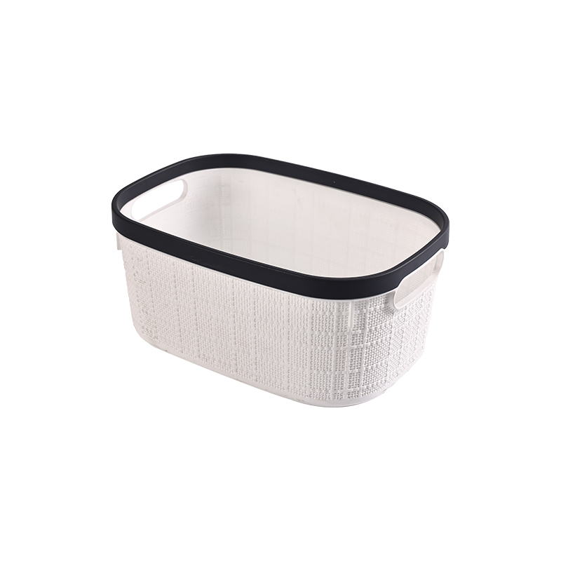 Two-color square with handle woven pattern storage basket storage basket dirty laundry basket mould details