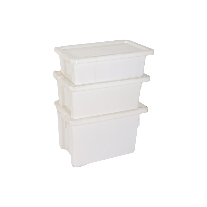 Different heights with cover can be buckled can be stacked large capacity storage box mold