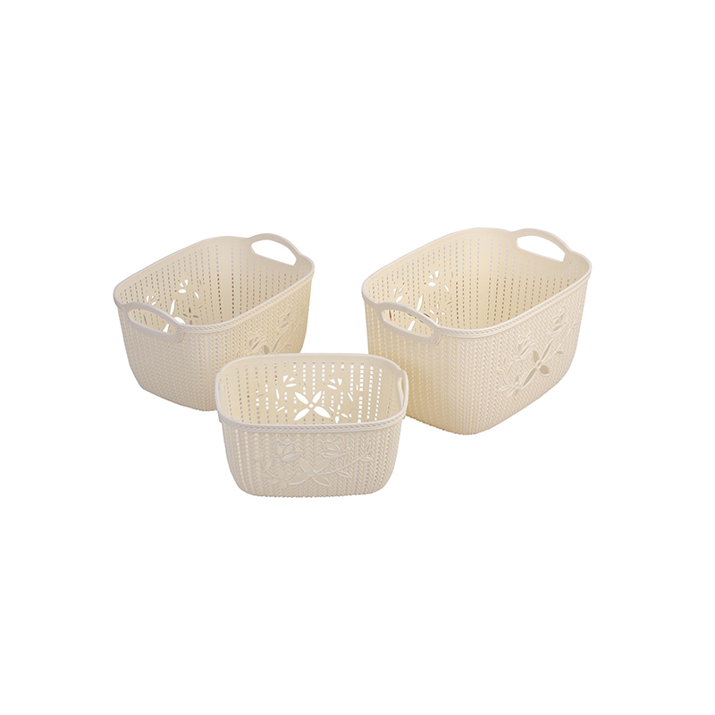  Woven patterns range of sizes home office storage baskets moulds details