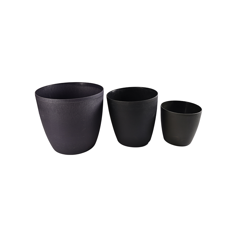 Sand surface pattern design flower pot details