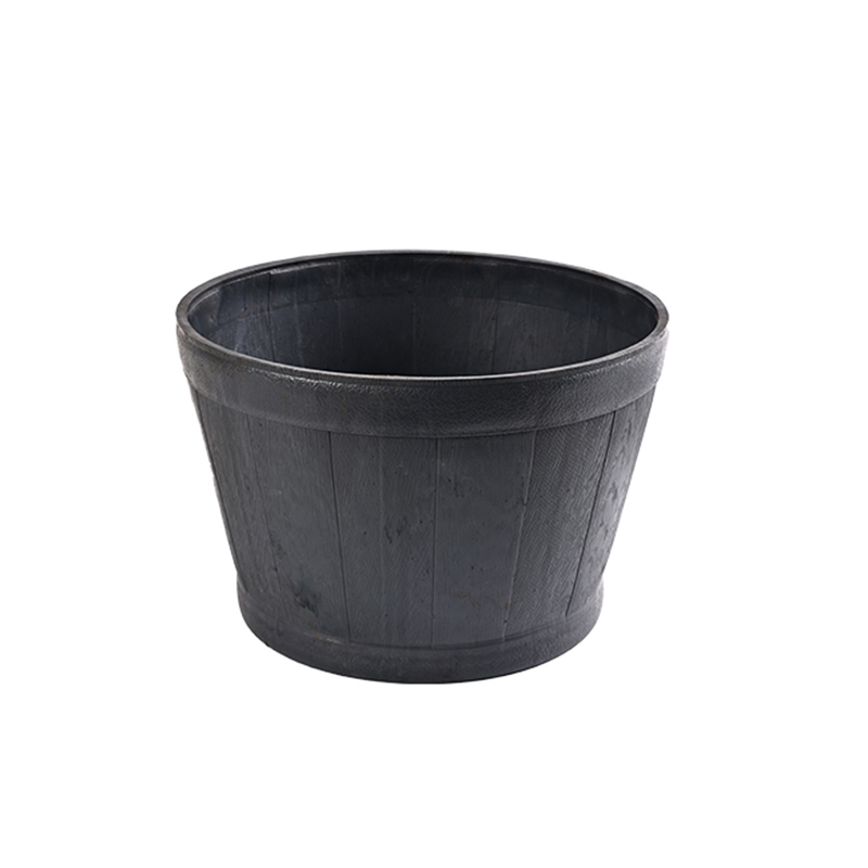 Wood grain various shapes pattern design series flower pot flower tank mould