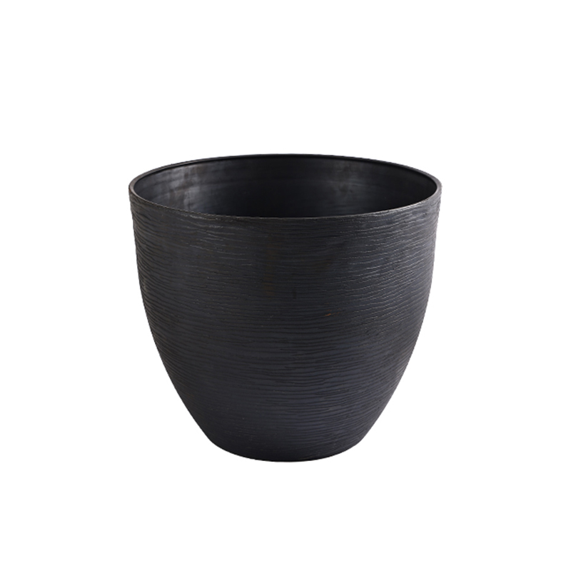 Wood grain various shapes pattern design series flower pot flower tank 